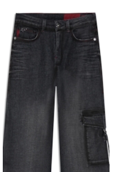 Ocean Elastic (Gisele Patte d Eph) Cargo Lav. Black C/3d e Jato