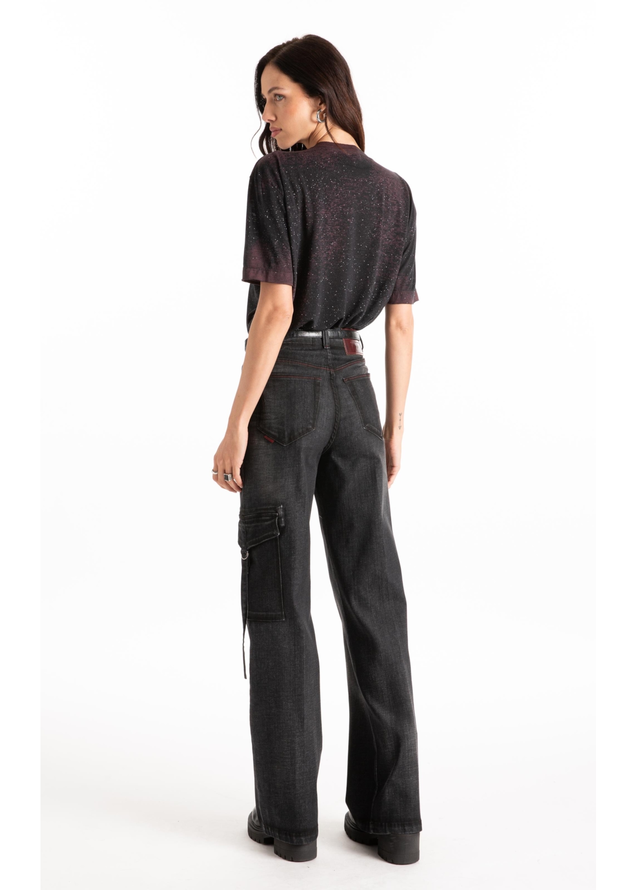 Ocean Elastic (Gisele Patte d Eph) Cargo Lav. Black C/3d e Jato