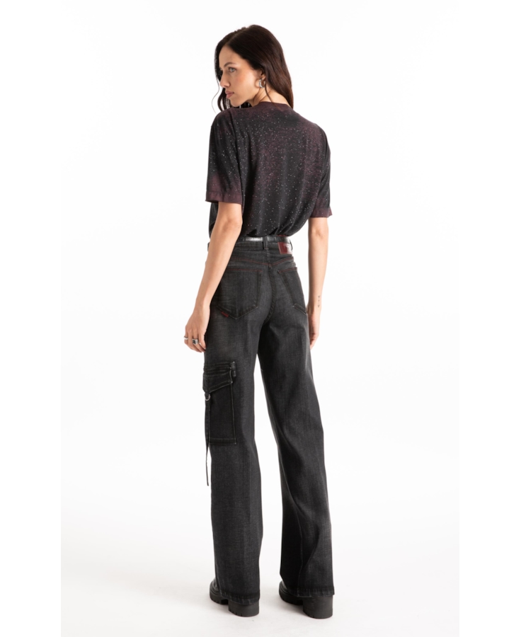 Ocean Elastic (Gisele Patte d Eph) Cargo Lav. Black C/3d e Jato