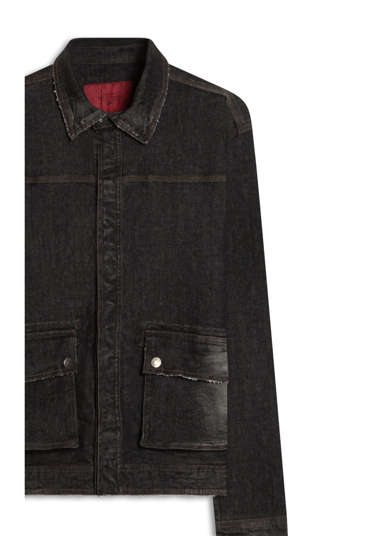 Ocean Elastic (Jaqueta) Cargo Lav.Black Com Resina