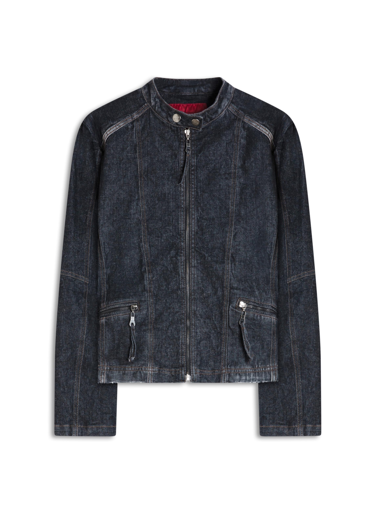 Ocean Elastic (Jaqueta) Zíper Lav.Black Com Resina