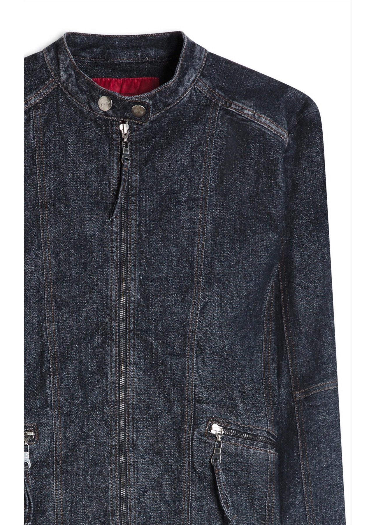 Ocean Elastic (Jaqueta) Zíper Lav.Black Com Resina