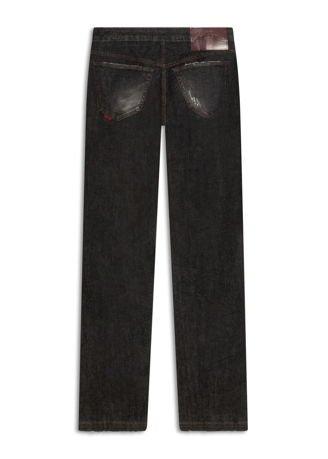 Ocean Elastic (Low Rise Bootcut) Zíper Lav.Black Com Resina