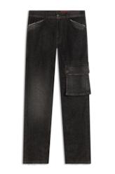 Ocean Elastic (Slim) Cargo Lav.Black Com Resina