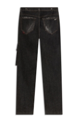 Ocean Elastic (Slim) Cargo Lav.Black Com Resina