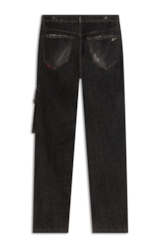 Ocean Elastic (Slim) Cargo Lav.Black Com Resina
