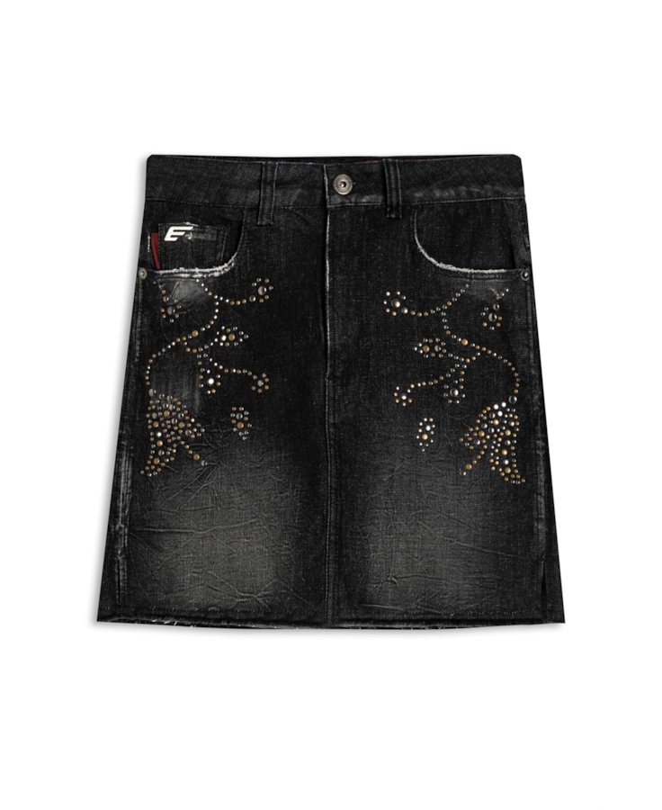 Ocean Elastic Zoe Fixed Petals Lav.Black Com Resina