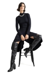 Over The Knee Eloá Ellus Preto