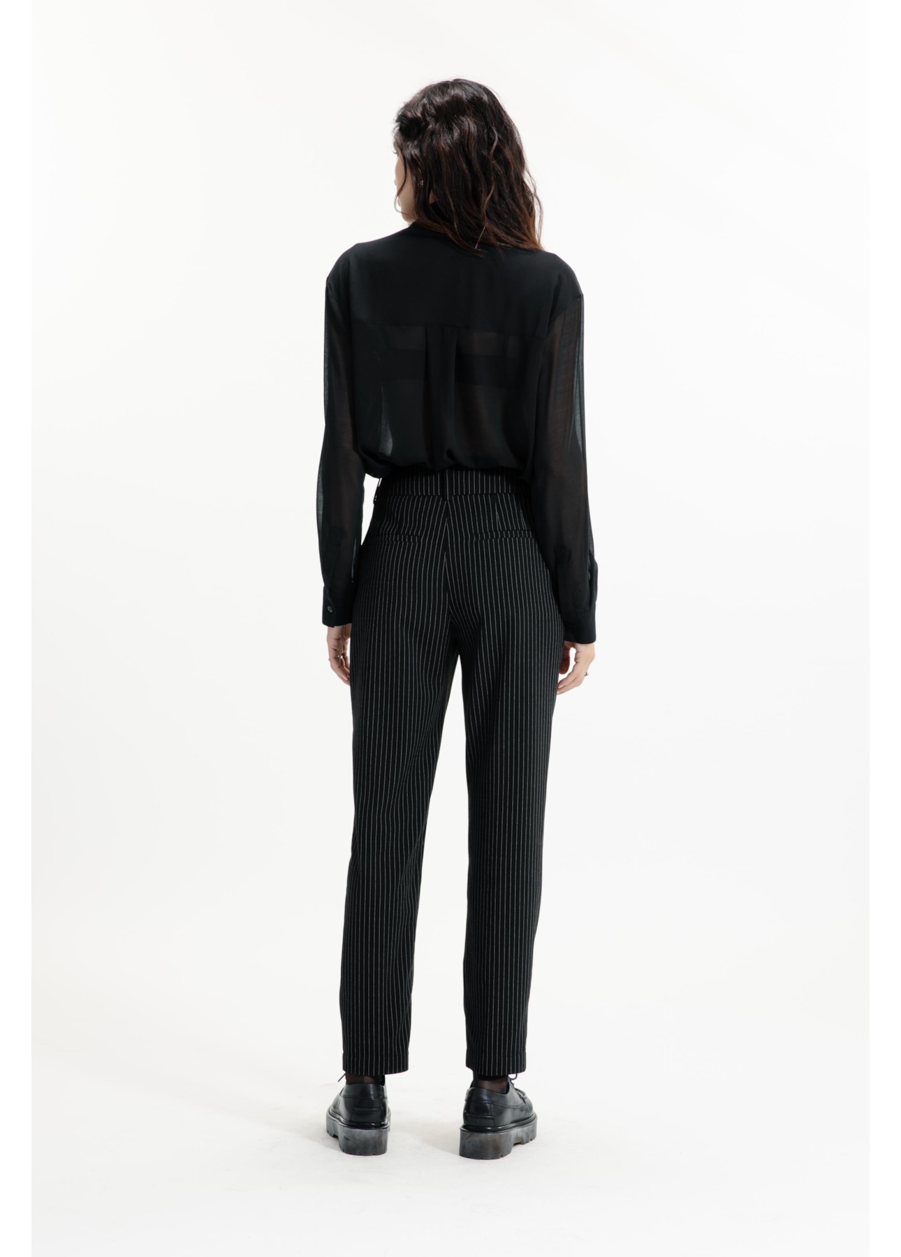 Pin Stripe High Carrot Preto