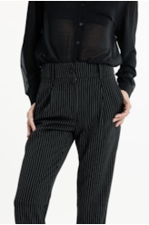 Pin Stripe High Carrot Preto