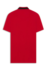 Piquet Classic Bicolor Rib Mc Vermelho