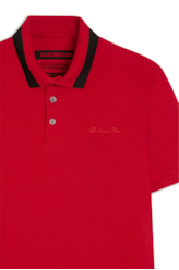 Piquet Classic Bicolor Rib Mc Vermelho