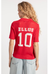 Polo Basic Knit College Vermelho