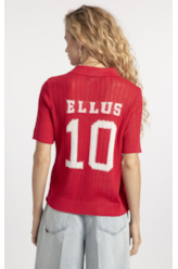 Polo Basic Knit College Vermelho