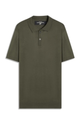 Polo Basic Knit Jersey Verde Militar