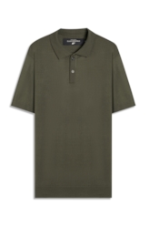 Polo Basic Knit Jersey Verde Militar