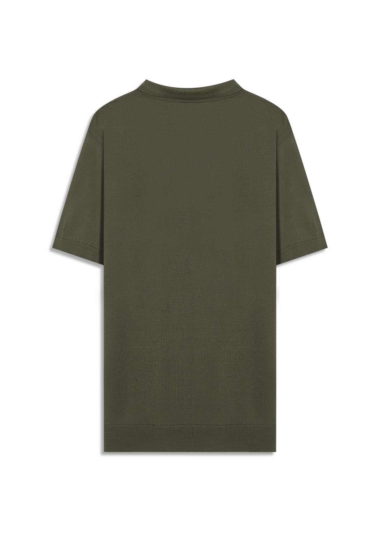 Polo Basic Knit Jersey Verde Militar