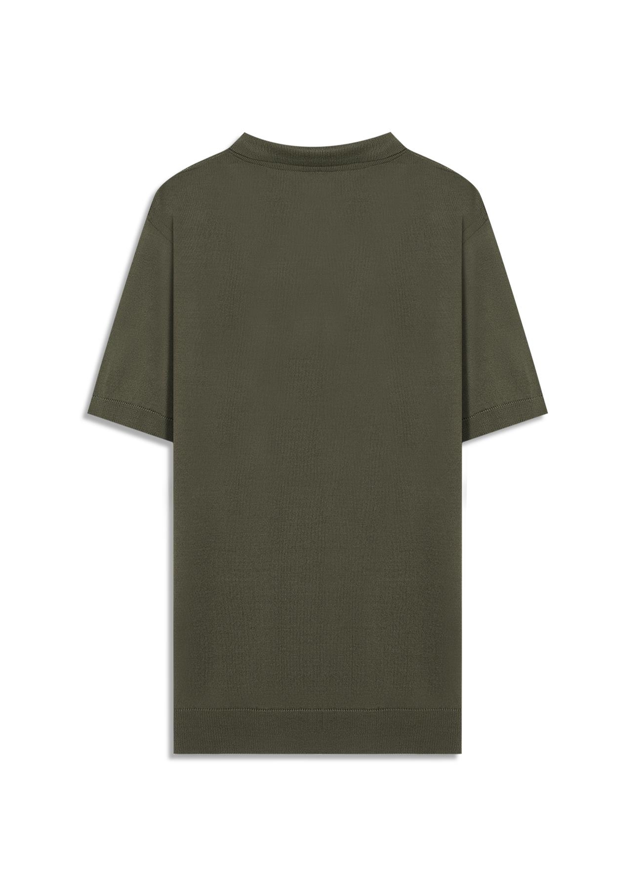 Polo Basic Knit Jersey Verde Militar