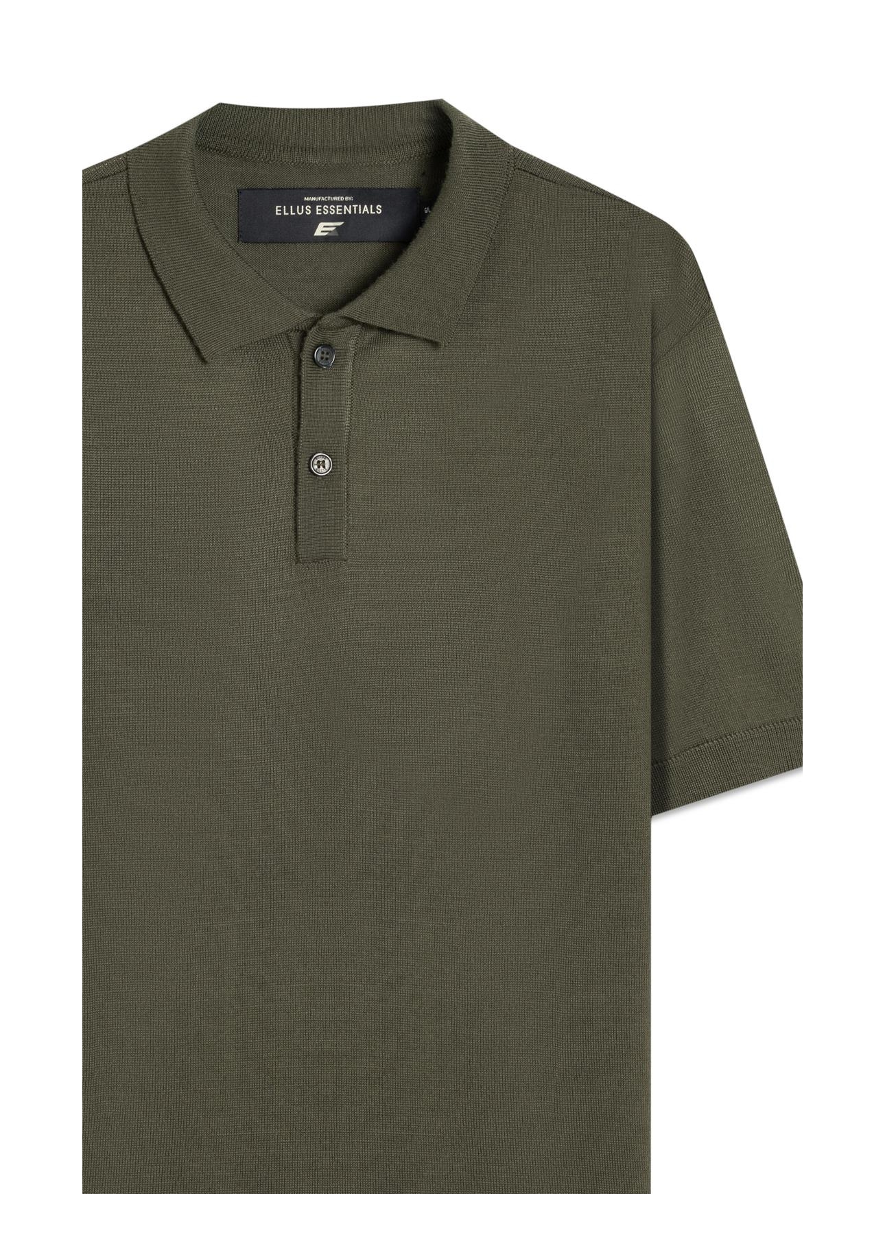 Polo Basic Knit Jersey Verde Militar