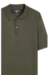 Polo Basic Knit Jersey Verde Militar