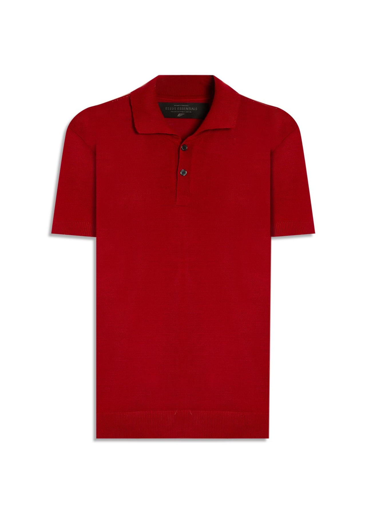 Polo Basic Knit Jersey Vermelho