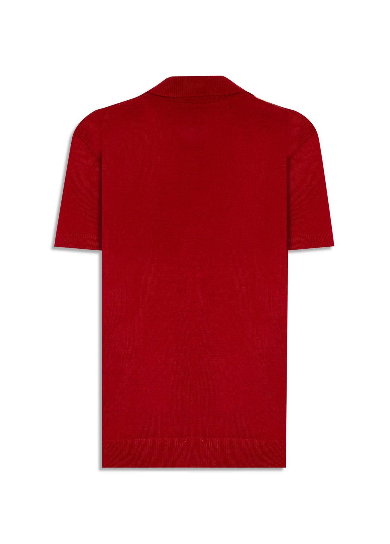 Polo Basic Knit Jersey Vermelho