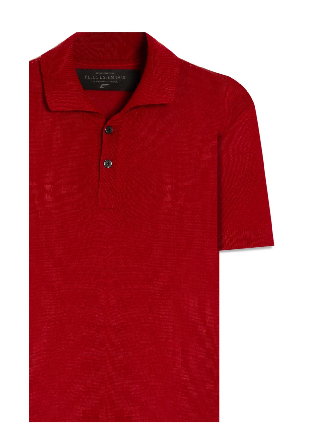 Polo Basic Knit Jersey Vermelho