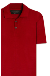 Polo Basic Knit Jersey Vermelho