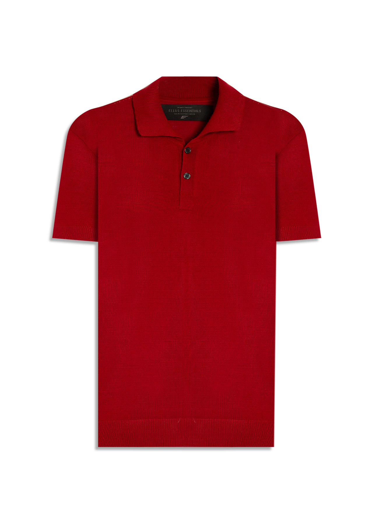 Polo Basic Knit Jersey Vermelho