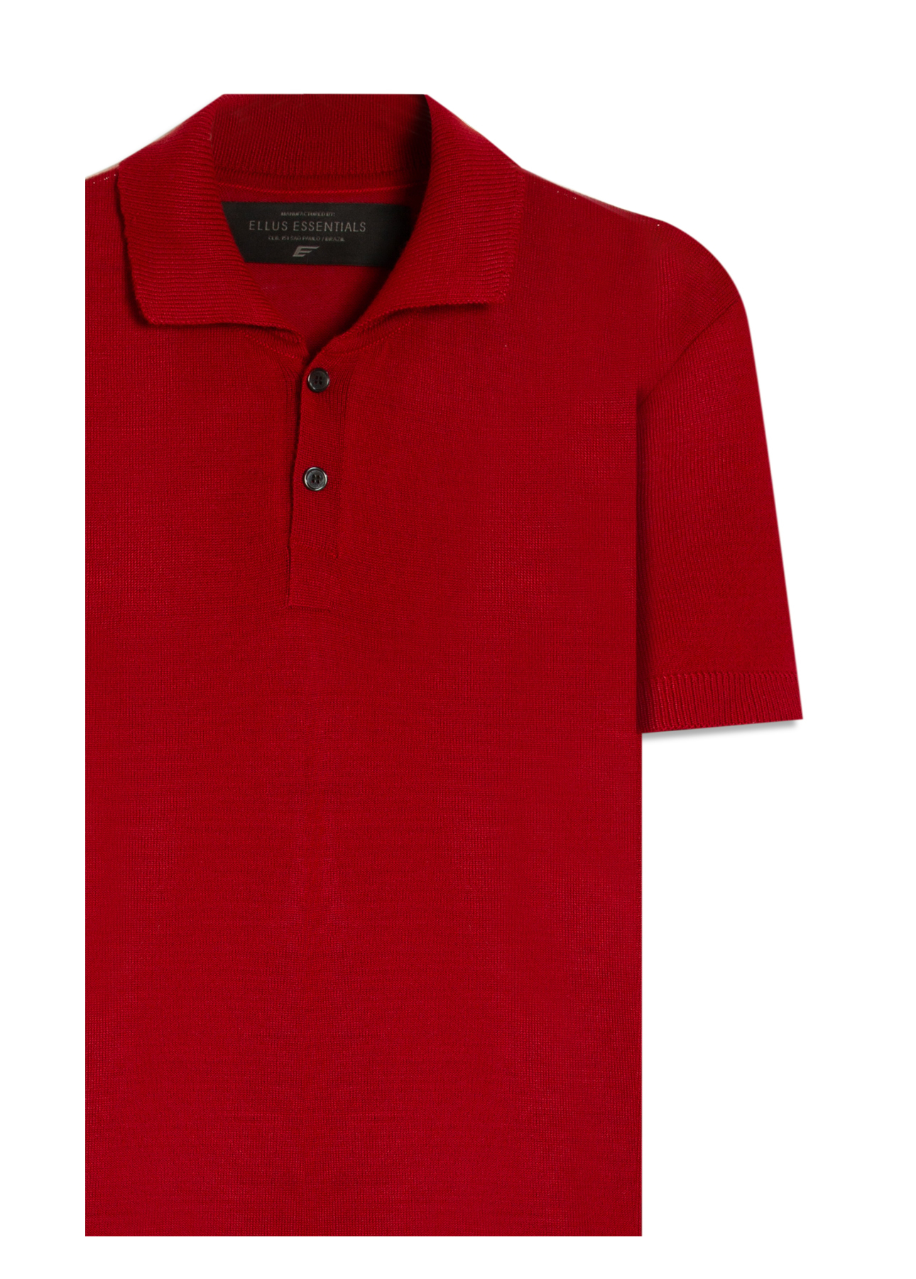 Polo Basic Knit Jersey Vermelho