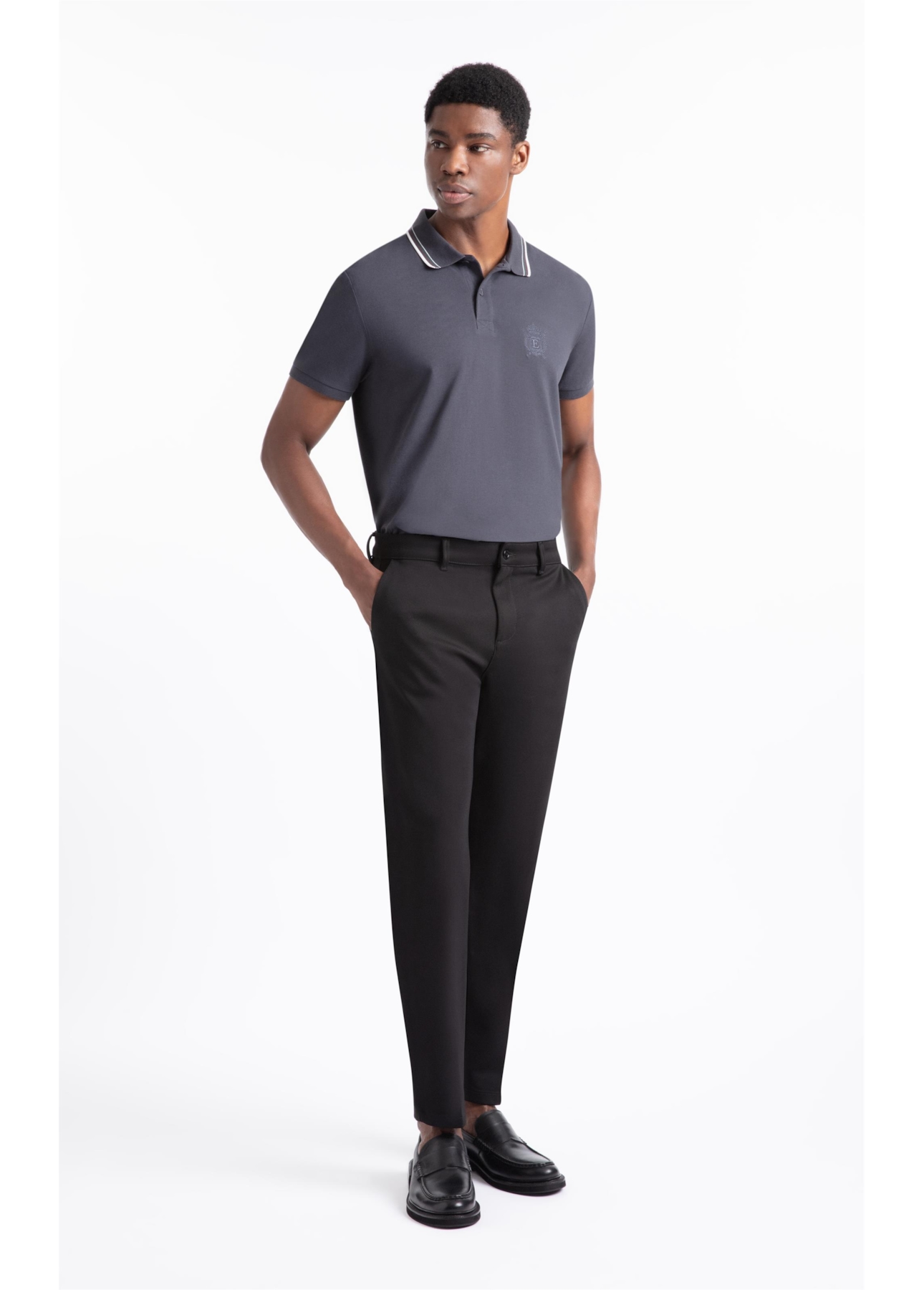 Polo College Shield Dark Navy