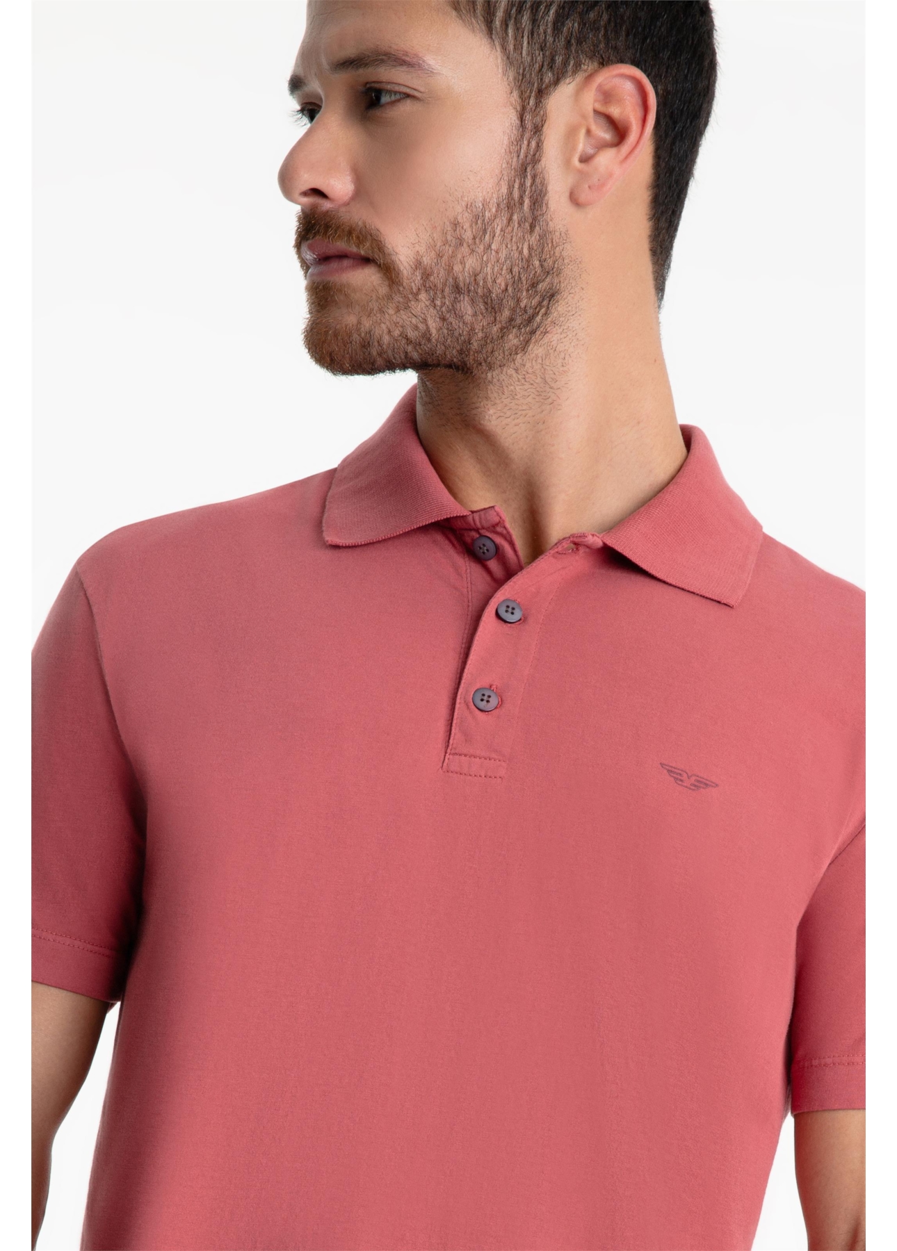 Polo Cotton E-Fine Easa Classic Goiaba