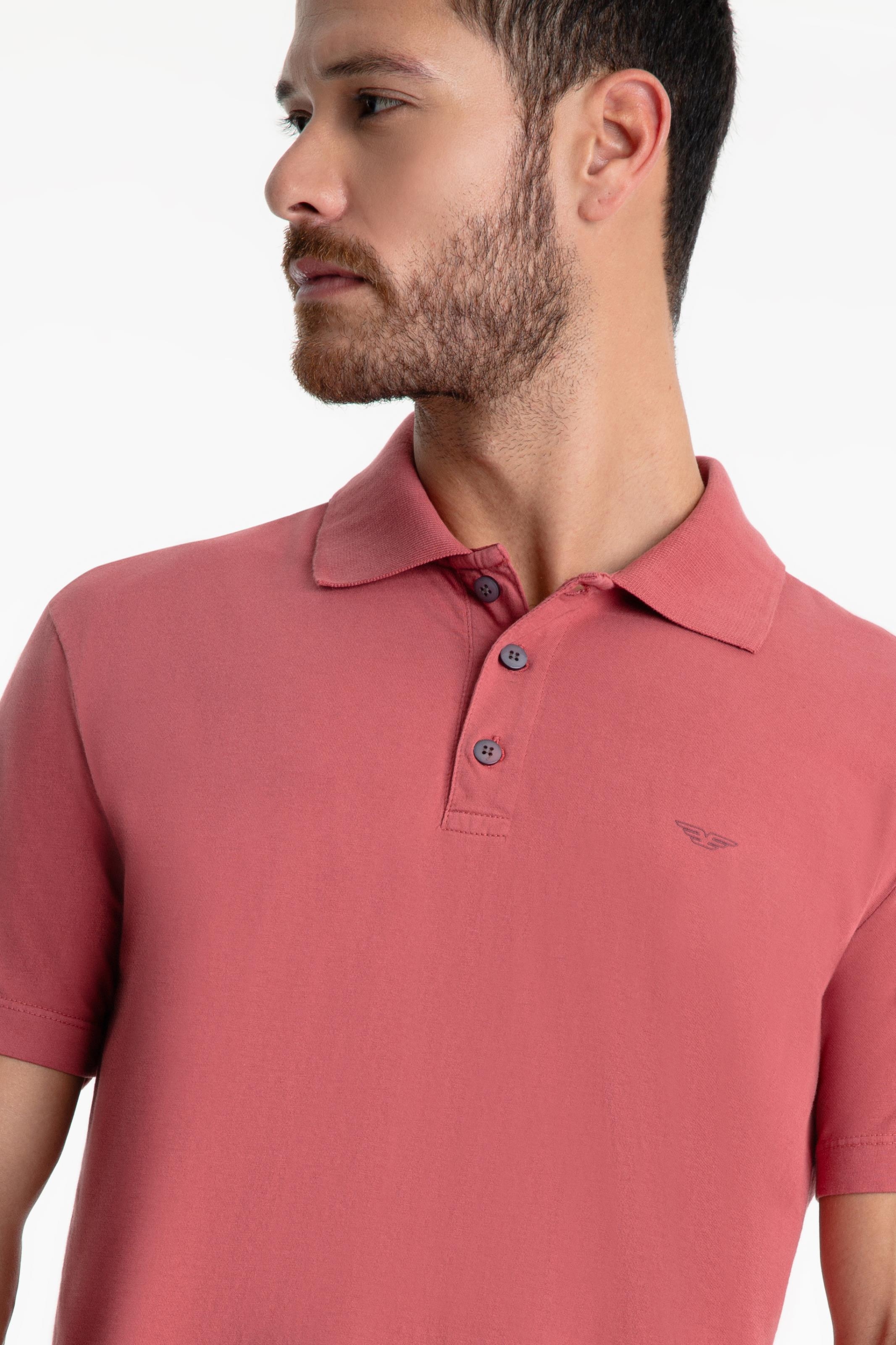 Polo Cotton E-Fine Easa Classic Goiaba