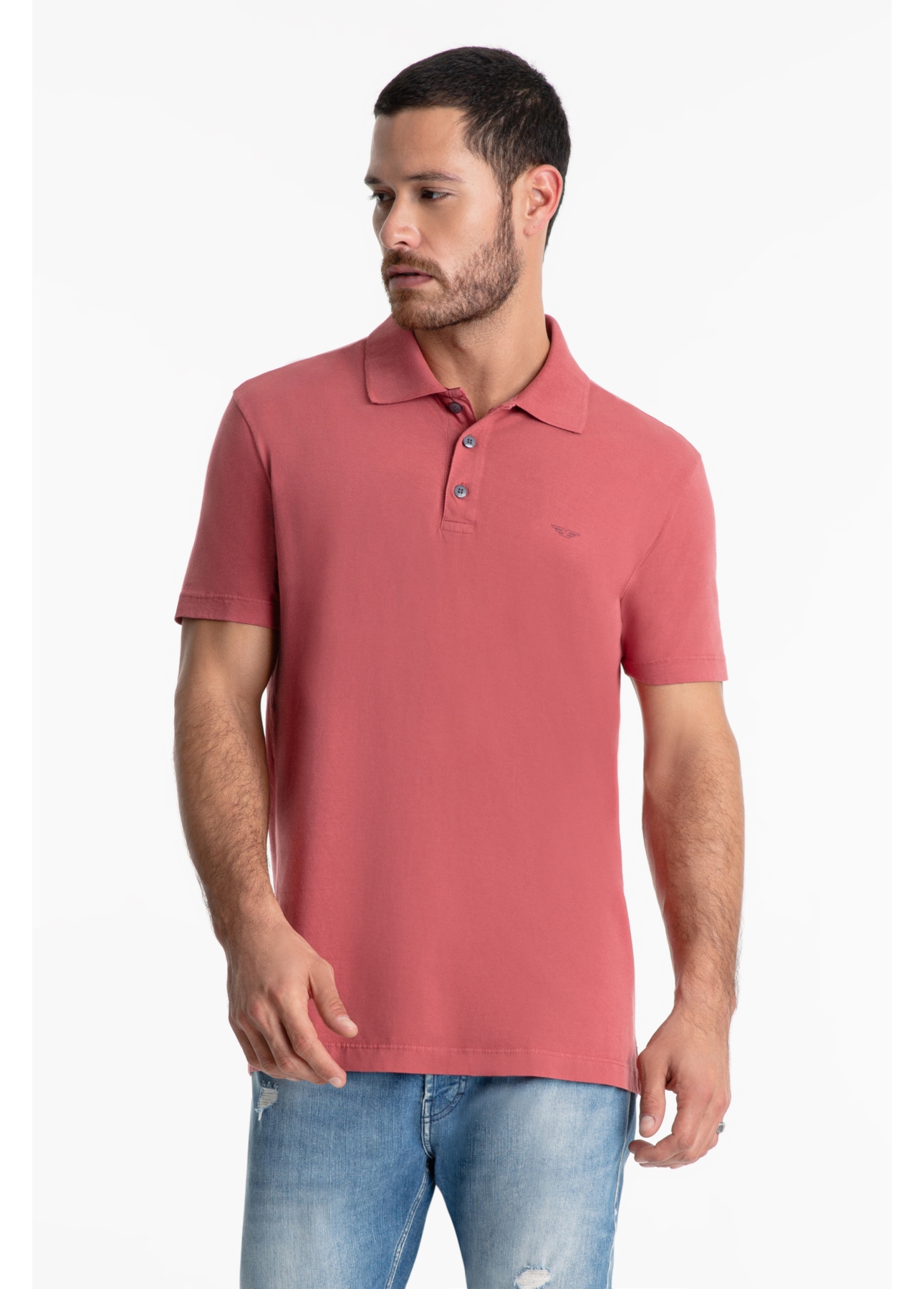 Polo Cotton E-Fine Easa Classic Goiaba