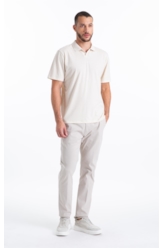Polo Cotton Fine Easa Ellus Classic Mc Natural