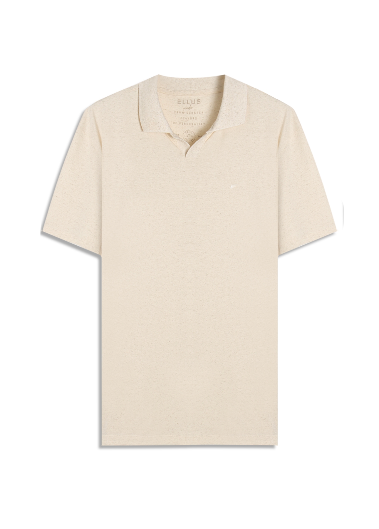 Polo Cotton Fine Easa Ellus Classic Mc Natural