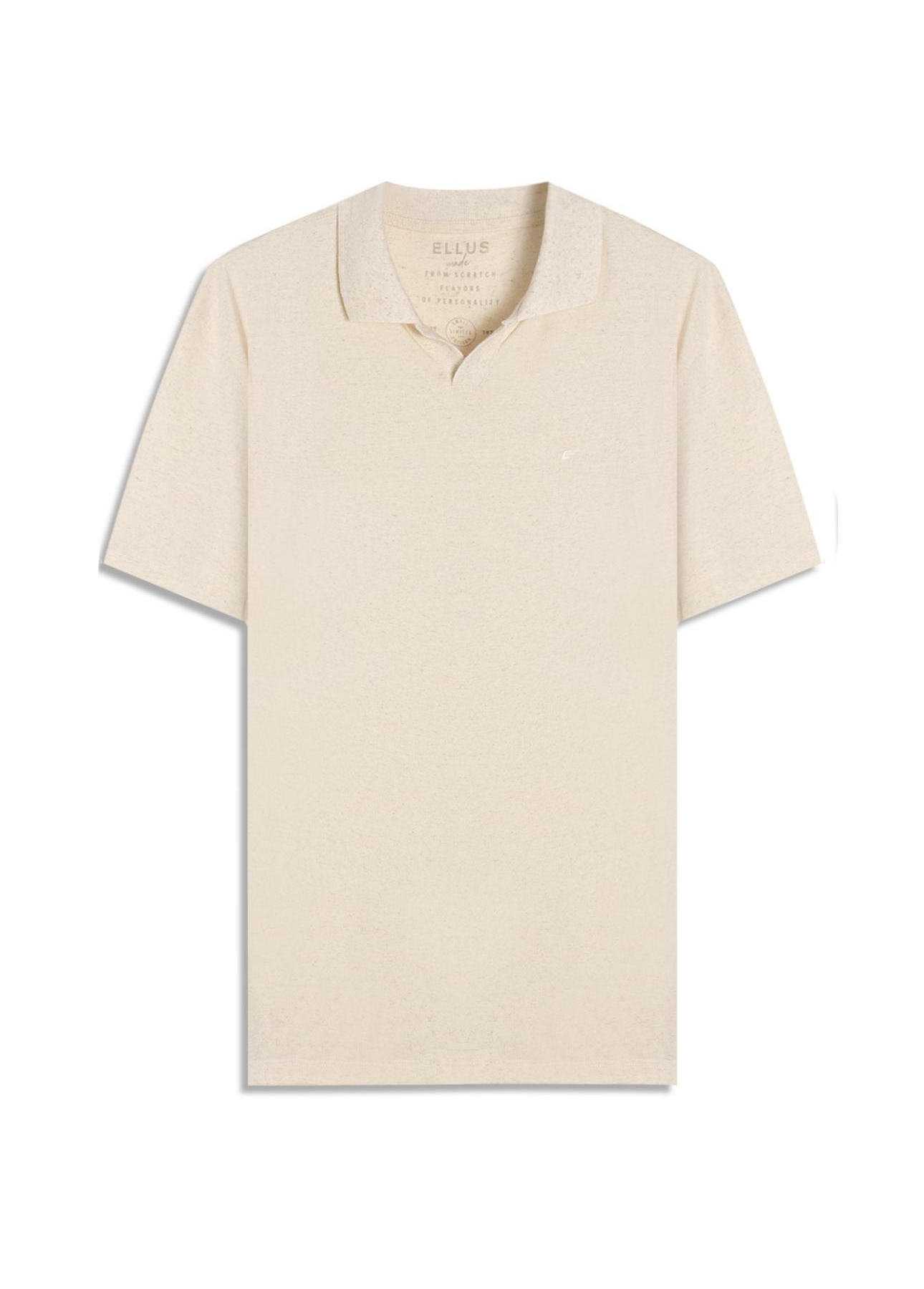 Polo Cotton Fine Easa Ellus Classic Mc Natural