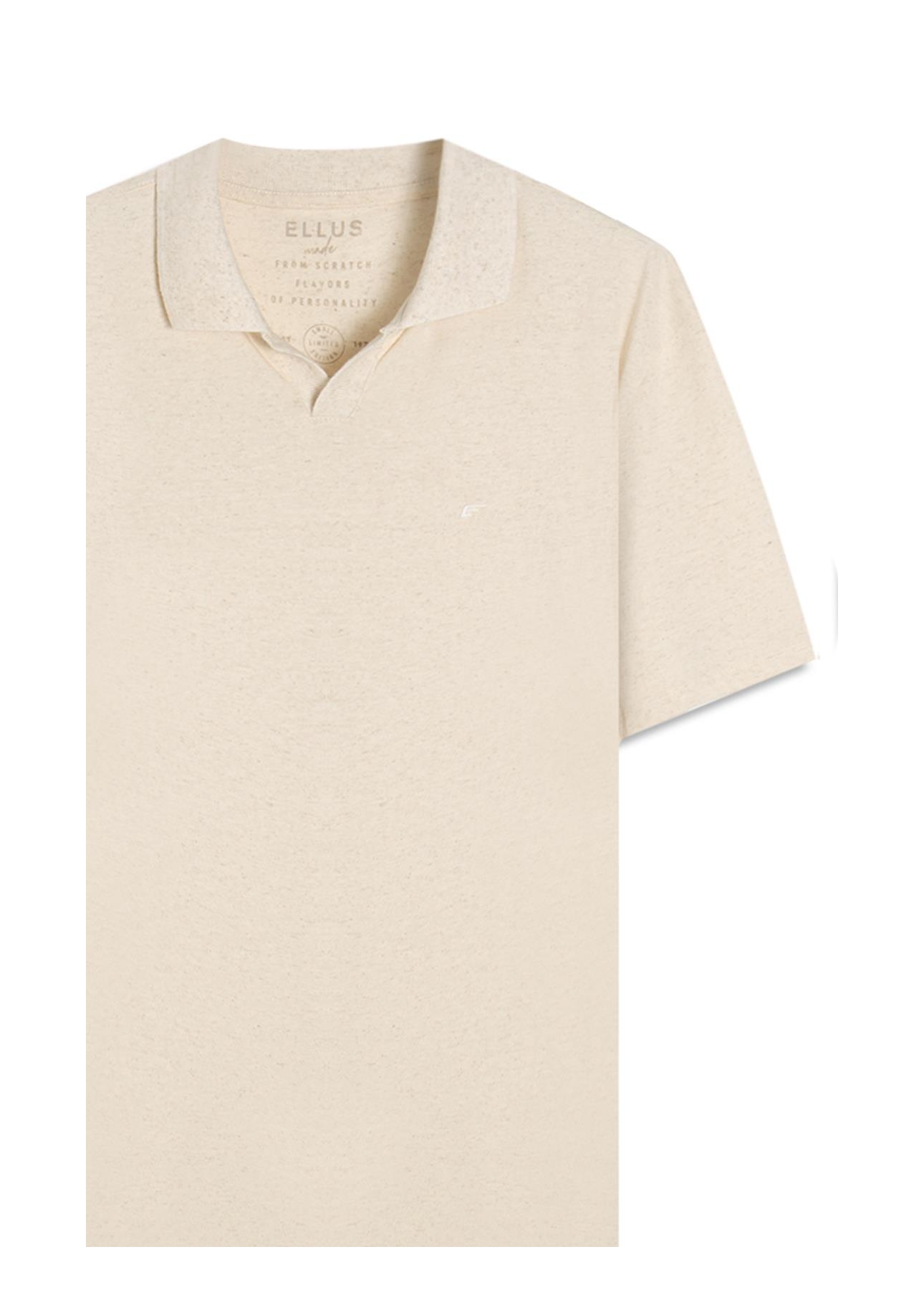 Polo Cotton Fine Easa Ellus Classic Mc Natural