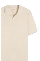 Polo Cotton Fine Easa Ellus Classic Mc Natural