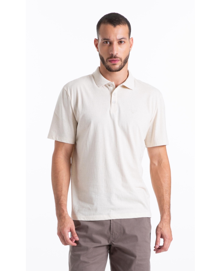 Polo Cotton Fine Ellus Classic Natural