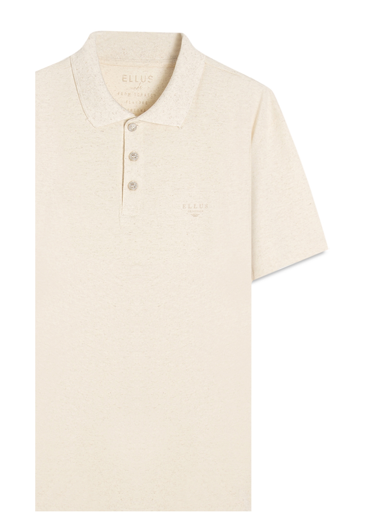 Polo Cotton Fine Ellus Classic Natural