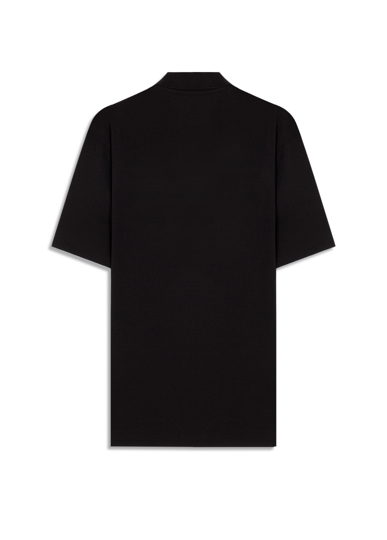 Polo Cotton Fine Ellus Tag Classic Mc Preto