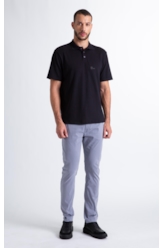 Polo Cotton Fine Ellus Tag Classic Mc Preto