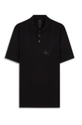 Polo Cotton Fine Ellus Tag Classic Mc Preto