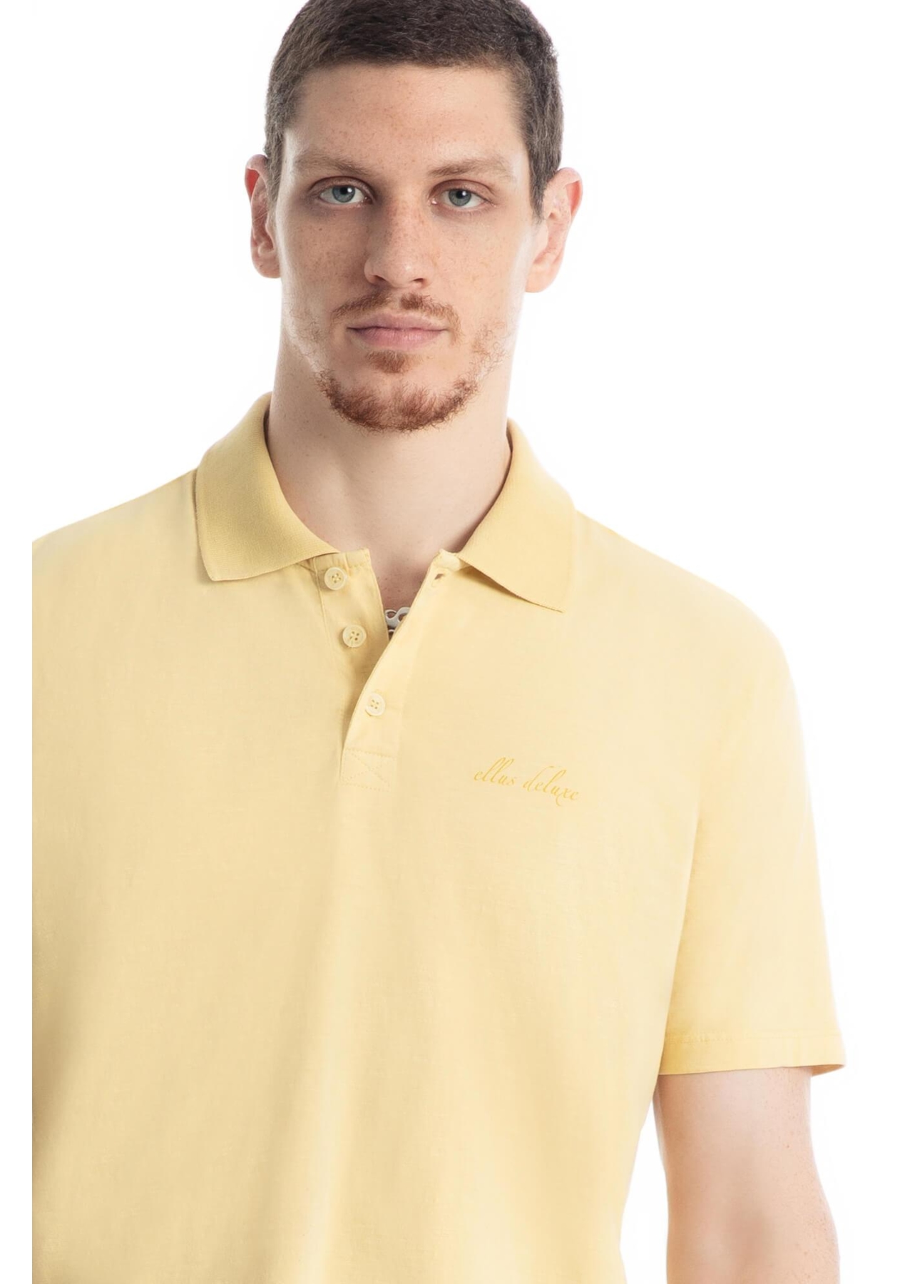 Polo Cotton Flame Classic Amarelo