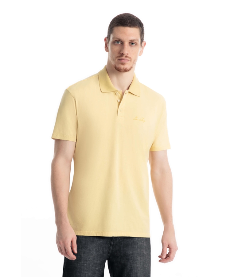 Polo Cotton Flame Classic Amarelo