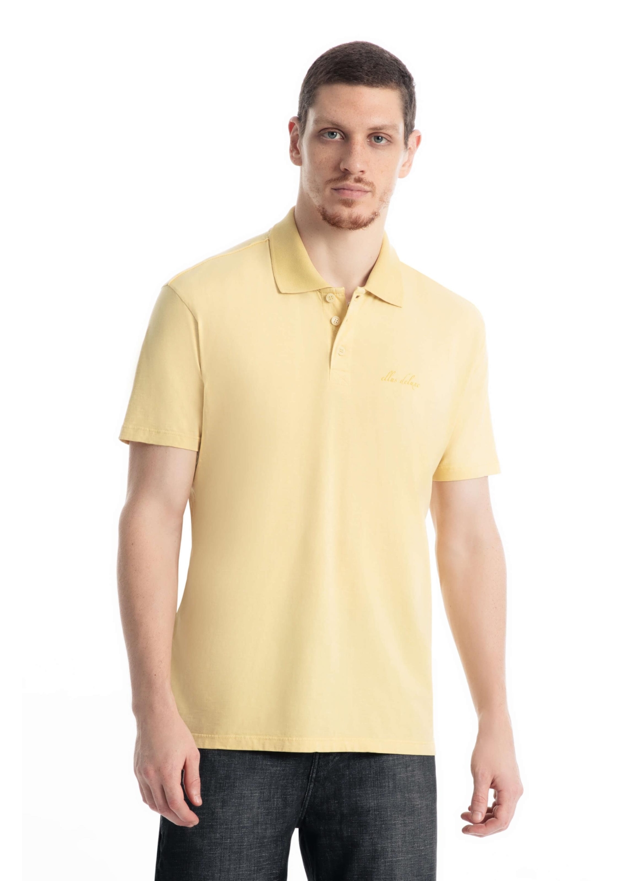 Polo Cotton Flame Classic Amarelo