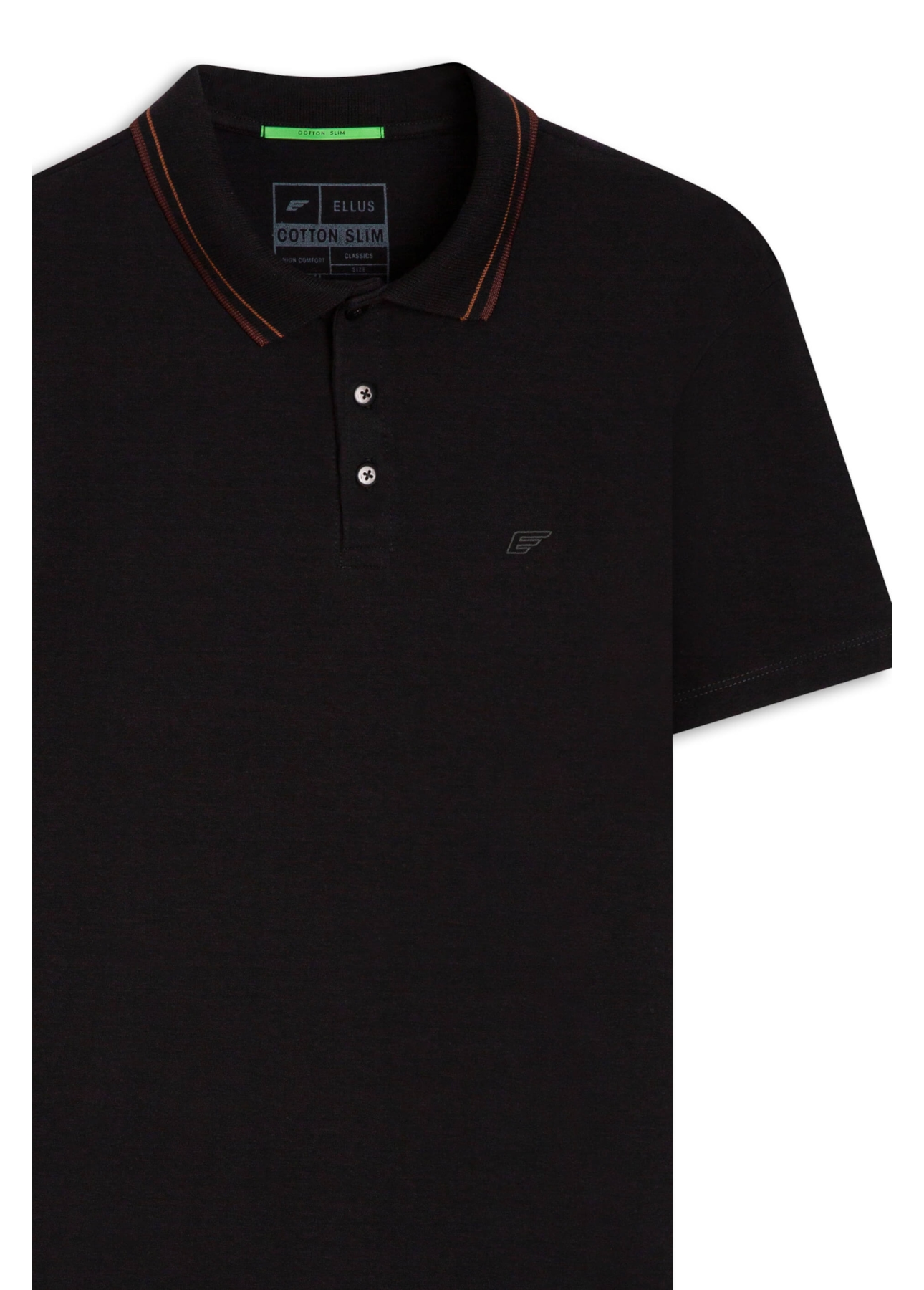 Polo Cotton Slim Easa Classic Preto