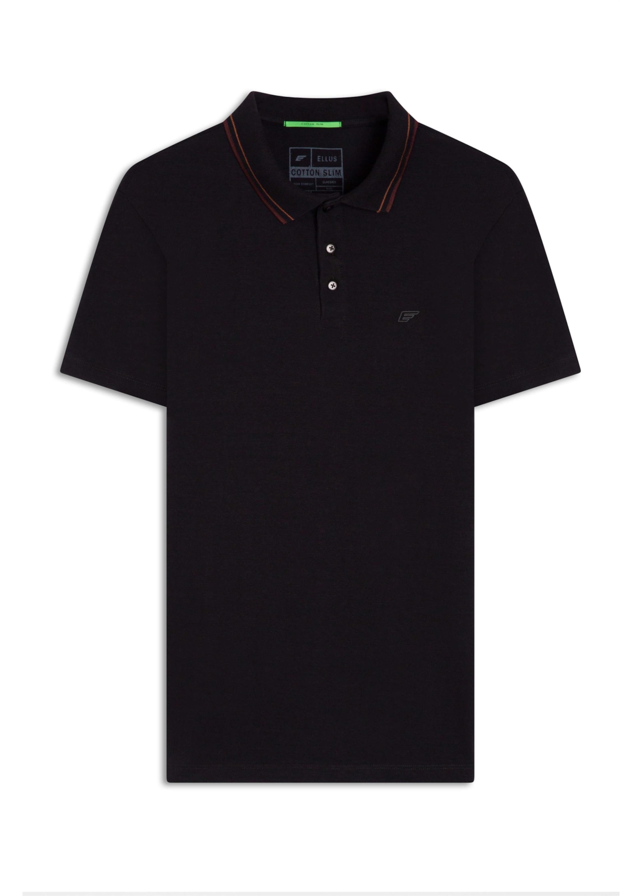 Polo Cotton Slim Easa Classic Preto
