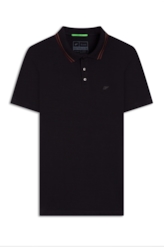 Polo Cotton Slim Easa Classic Preto